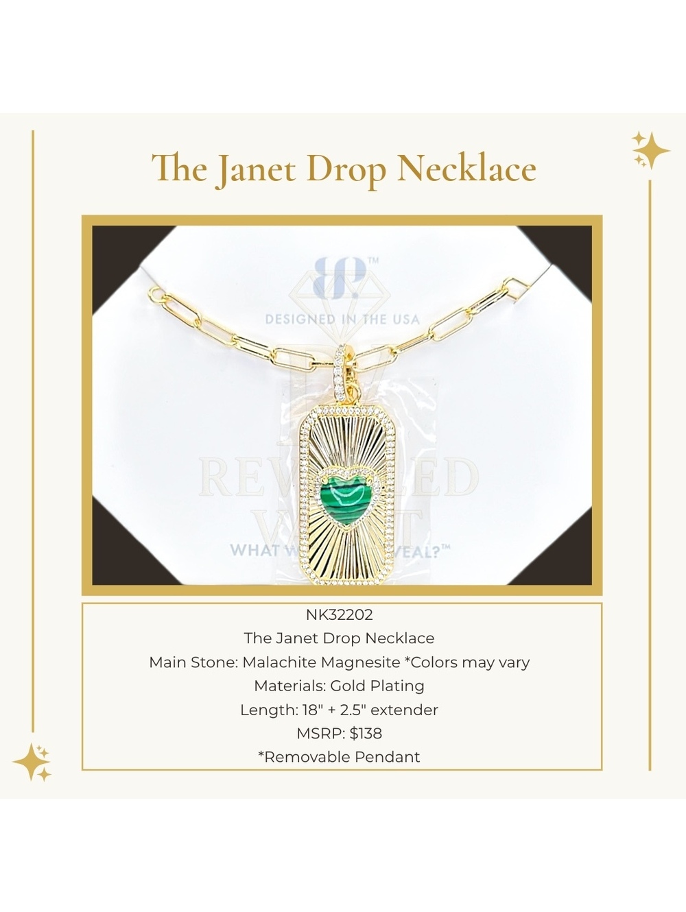 The Janet Drop Necklace - OG